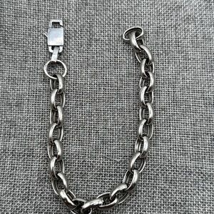 Vintage handmade‎ bracelet 18k/sterling 925 #048